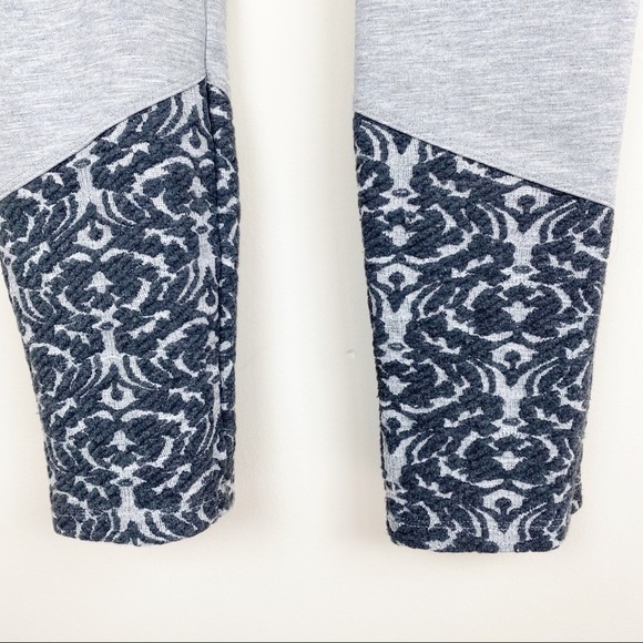 Anthropologie Pure + Good Jacquard Trimmed Leggings Size Medium - Picture 9 of 10